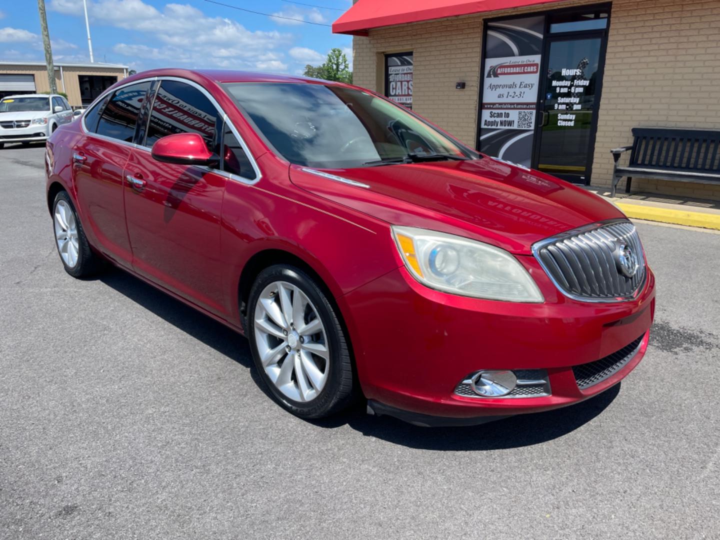 2014 Maroon Buick Verano (1G4PR5SK6E4) with an 4-Cyl, ECOTEC, 2.4 Liter engine, Auto, 6-Spd w/Shft Ctrl transmission, located at 8008 Warden Rd, Sherwood, AR, 72120, (501) 801-6100, 34.830078, -92.186684 - Photo#1